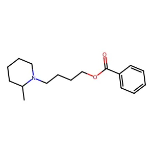 4-(2-Methylpiperidin-1-yl)butyl benzoate structure