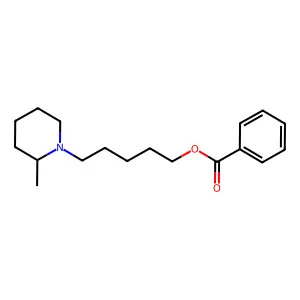 5-(2'-甲基哌啶基)戊基苯甲酸酯 structure
