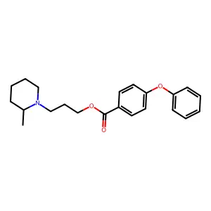 3-(2-Methylpiperidin-1-yl)propyl 4-phenoxybenzoate structure