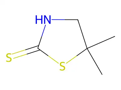 5,5-Dimethyl-1,3-thiazolidine-2-thione structure