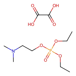 Phosphoric acid, 2-(diethylamino)ethyl diethyl ester, oxalate structure