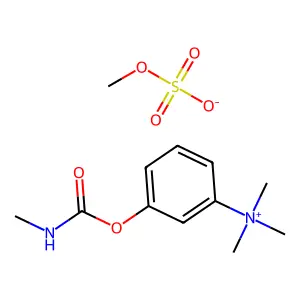 Ammonium, (m-hydroxyphenyl)trimethyl-, methylsulfate, methylcarbamate structure
