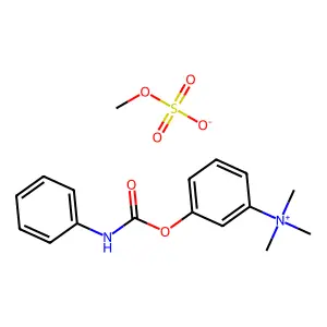 Ammonium, (m-hydroxyphenyl)trimethyl-, methylsulfate, phenylcarbamate structure
