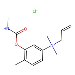 Ammonium, (3-hydroxy-p-tolyl)allyldimethyl-, chloride, methylcarbamate structure
