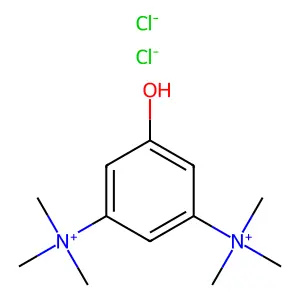 3,5-Bis(trimethylazaniumyl)phenolate chloride--hydrogen chloride (1/1/1) structure