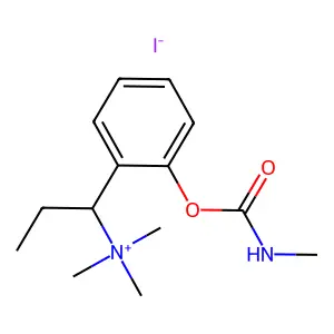 Ammonium, (1-(2-hydroxyphenyl)propyl)trimethyl-, iodide, methylcarbamate structure