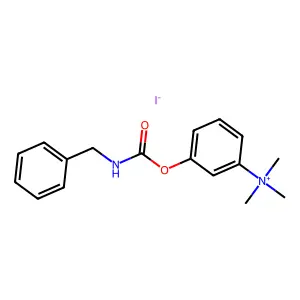 Ammonium, (m-hydroxyphenyl)trimethyl-, iodide, benzylcarbamate structure