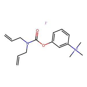 Ammonium, (m-hydroxyphenyl)trimethyl-, iodide, diallylcarbamate structure