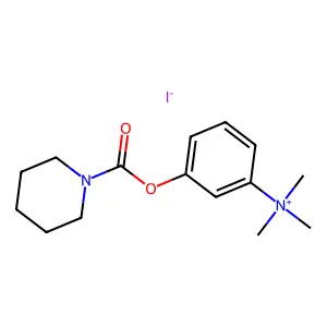 Ammonium, (m-hydroxyphenyl)trimethyl-, iodide, 1-piperidinecarboxylate structure