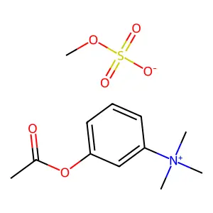 Ammonium, (m-hydroxyphenyl)trimethyl-, methylsulfate, acetate structure
