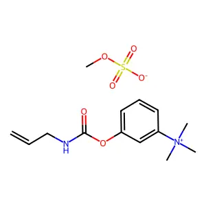 Ammonium, (m-hydroxyphenyl)trimethyl-, methylsulfate, allylcarbamate structure