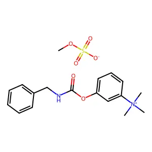 Ammonium, (m-hydroxyphenyl)trimethyl-, methylsulfate, benzylcarbamate structure