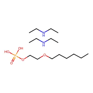 双(二乙基铵)2-(己氧基)乙基磷酸盐 structure