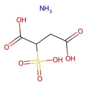 Butanedioic acid, 2-sulfo-, ammonium salt (1:1) structure