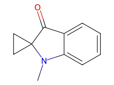 Spiro(cyclopropane-1,2'(2H)-indol)-3'(1'H)-one, 1'-methyl- structure