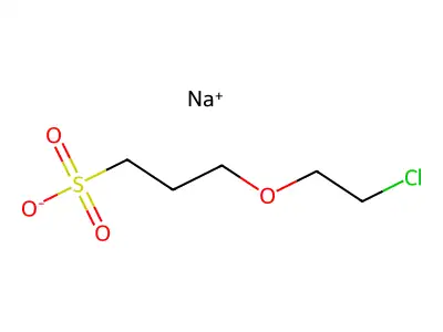 Sodium 3-(2-chloroethoxy)propane-1-sulfonate structure