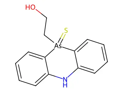 10(5H)-Phenarsazineethanol, 10-sulfide structure