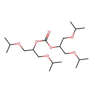 Carbonic acid, bis(1,3-diisopropoxyisopropyl)ester structure
