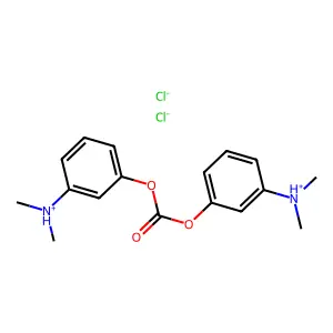Carbonic acid, bis((3-dimethylamino)phenyl) ester, dihydrochloride structure