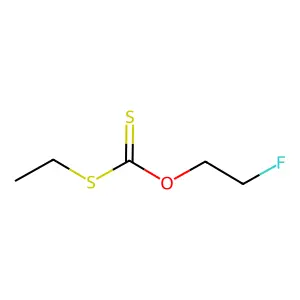 2-Fluoroethyl xanthate structure