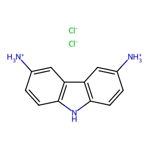Carbazole, 3,6-diamino-, dihydrochloride structure