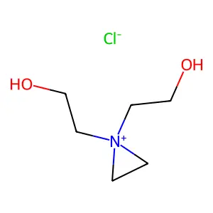 1,1-双(2-羟乙基)氮丙啶鎓氯化物 structure