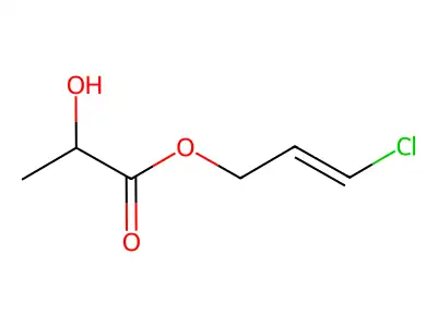 3-Chloroprop-2-enyl 2-hydroxypropanoate structure