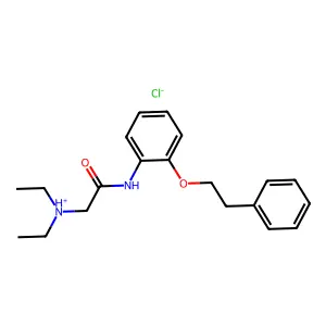 Acetanilide, 2-(diethylamino)-2'-phenethyloxy-, hydrochloride structure