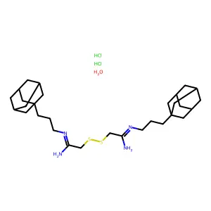 Acetamidine, 2,2'-dithiobis(N-(3-(1-adamantyl)propyl)-, dihydrochloride, hydrate structure