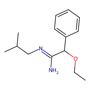 Acetamidine, 2-ethoxy-N-isobutyl-2-phenyl- structure