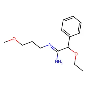 乙氧基-N-(3-甲氧基丙基)苯乙脒 structure