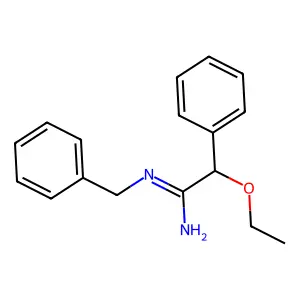N-Benzyl(ethoxy)phenylethanimidamide structure