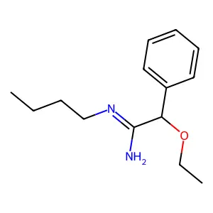 N-Butyl(ethoxy)phenylethanimidamide structure