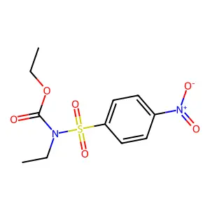 Carbamic acid, N-ethyl-N-(p-nitrophenyl)sulfonyl-, ethyl ester structure