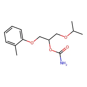 Carbamic acid, (2-isopropoxy-1-(o-tolyloxy)methylethyl) ester structure
