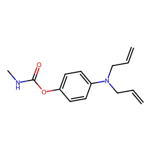 Carbamic acid, methyl-, 4-diallylaminophenyl ester structure
