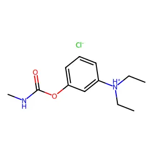3-(Diethylamino)phenyl hydrogen methylcarbonimidate--hydrogen chloride (1/1) structure