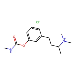Carbamic acid, methyl-, 3-(3-(dimethylamino)butyl)phenyl ester, hydrochloride structure
