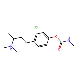 Carbamic acid, methyl-, 4-(3-(dimethylamino)butyl)phenyl ester, hydrochloride structure