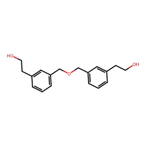 Phenethyl alcohol, oxydimethylenedi- structure