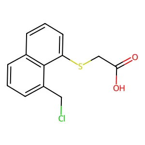2-(8-氯甲基-1-萘硫基)乙酸 structure