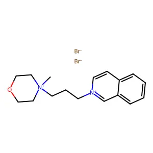 Isoquinolinium, 2-(3-(4-methylmorpholino)propyl)-, dibromide structure