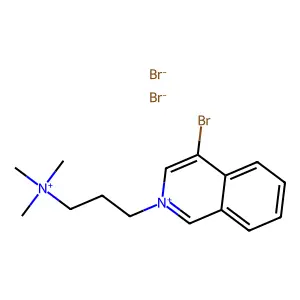 Isoquinolinium, 4-bromo-2-(3-(trimethylammonio)propyl)-, dibromide structure