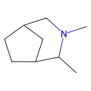 3-Azabicyclo(3.2.1)octane, N,2-dimethyl- structure