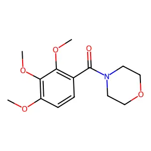 Morpholine, 4-(2,3,4-trimethoxybenzoyl)- structure