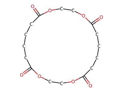 1,4,11,14-Tetraoxacycloeicosane-5,10,15,20-tetrone structure