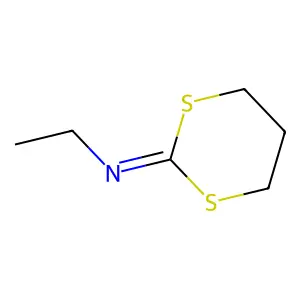 N-ethyl-1,3-dithian-2-imine structure