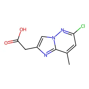 2-(6-Chloro-8-methylimidazo[1,2-b]pyridazin-2-yl)acetic acid structure