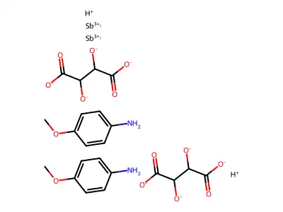 p-Anisidine antimonyl tartrate structure