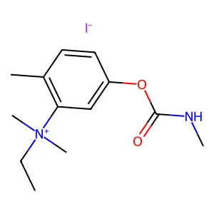 Ammonium, ((5-hydroxy-2-methyl)phenyl)dimethylethyl-, iodide, methylcarbamate structure